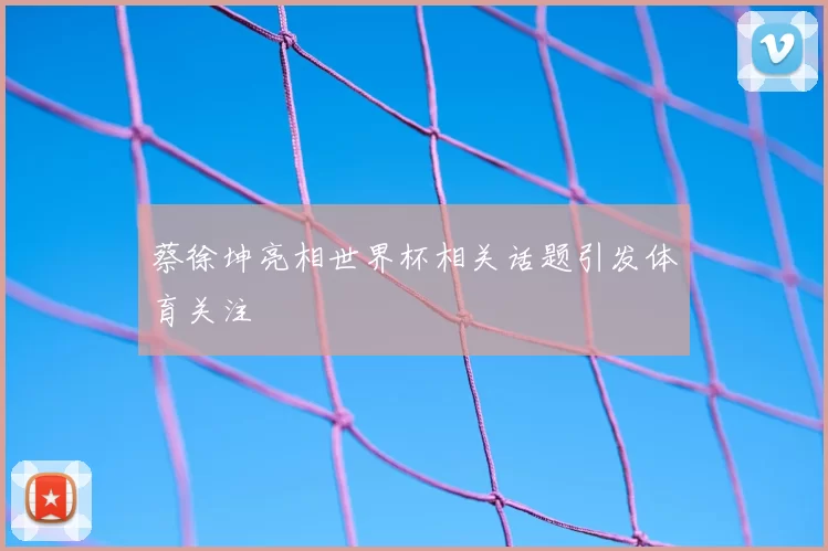 蔡徐坤亮相世界杯相关话题引发体育关注